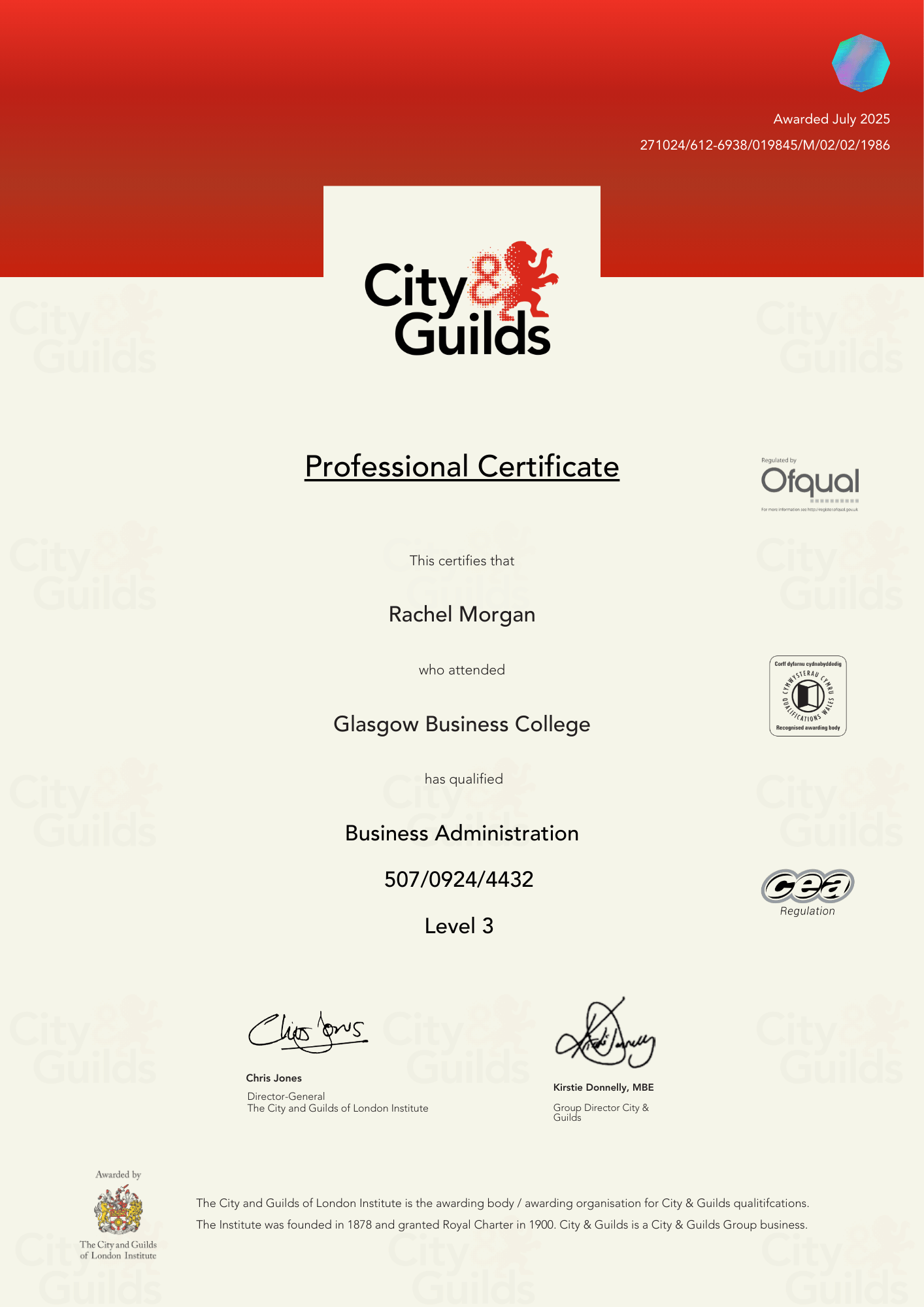 Editable Certificate Template 7